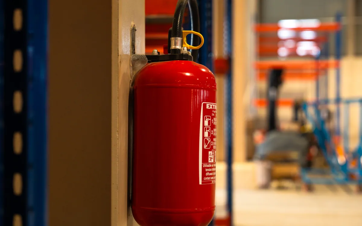 Dispositif sécurité incendie dans l'entrepôt CAMTEL